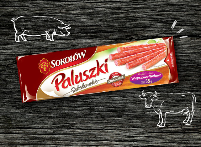 Paluszki wieprzowo-wołowe