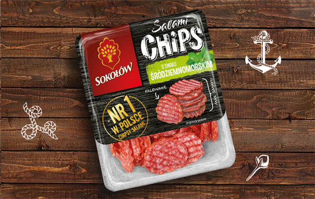 Salami chips śródziemnomorskie 60 g